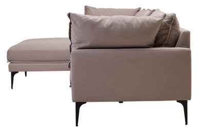 3 Seater Grey Left Chaise Sofa | Comfee