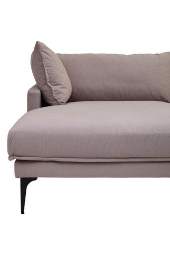 3 Seater Grey Left Chaise Sofa | Comfee