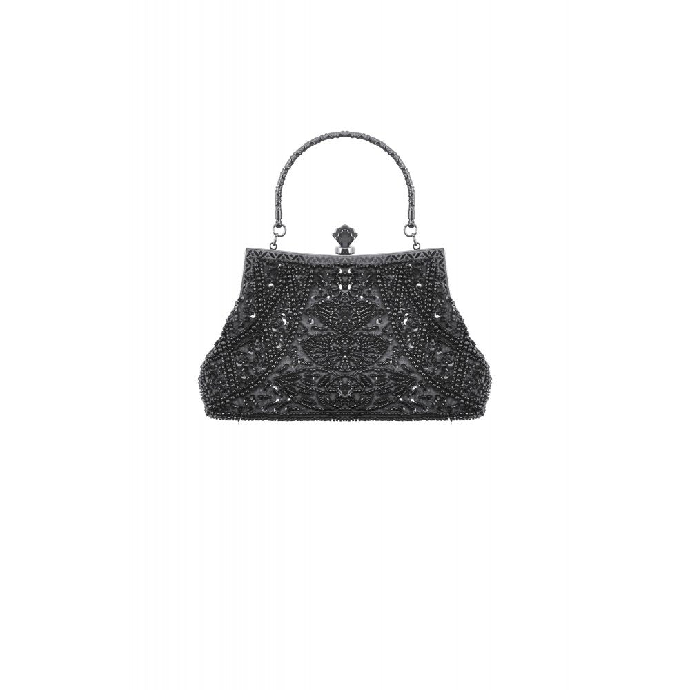 Dark In Love Celestine Vintage Beaded Gilded Evening Bag - DevilGothic DevilGothic
