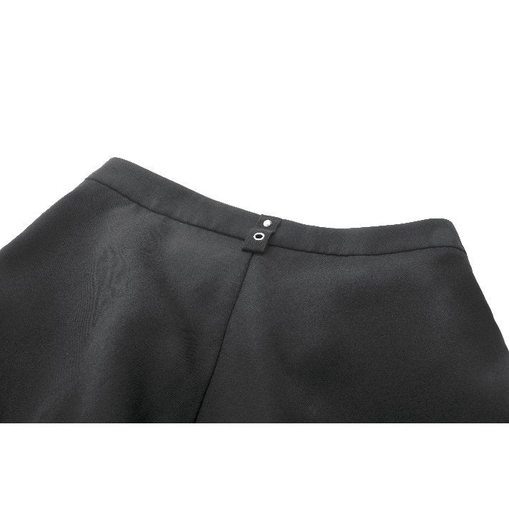 Dark in Love Lace-Up Layered Goth Convertible Flare Trousers or Shorts - DevilGothic DevilGothic