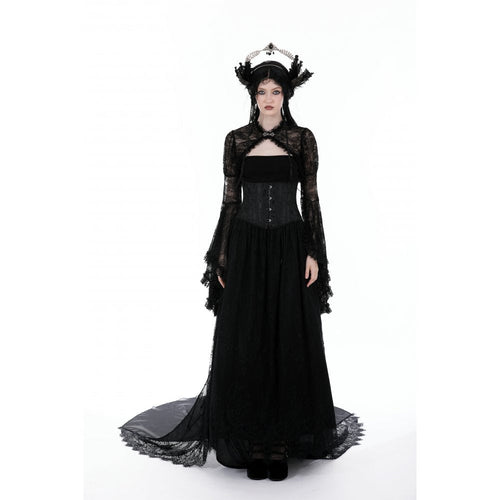 Dark in Love Belladonna Lace Bell Sleeve Goth Shrug - DevilGothic DevilGothic