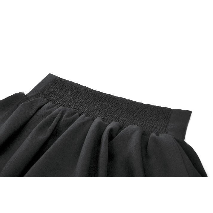 Dark in Love Lolita-Inspired Ruffled Mini Skirt in Black - DevilGothic DevilGothic