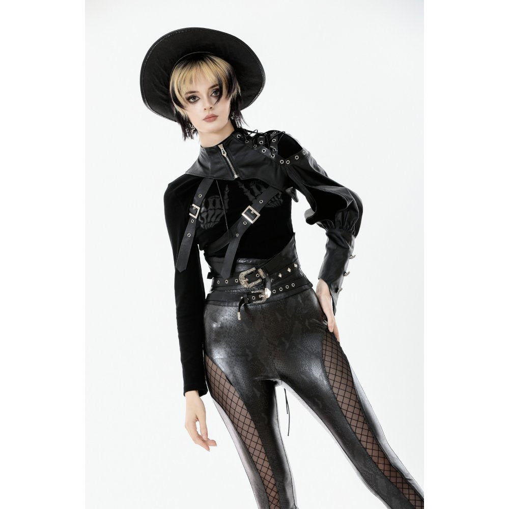 Dark in Love Zora Single Sleeve Harness Shrug - DevilGothic DevilGothic