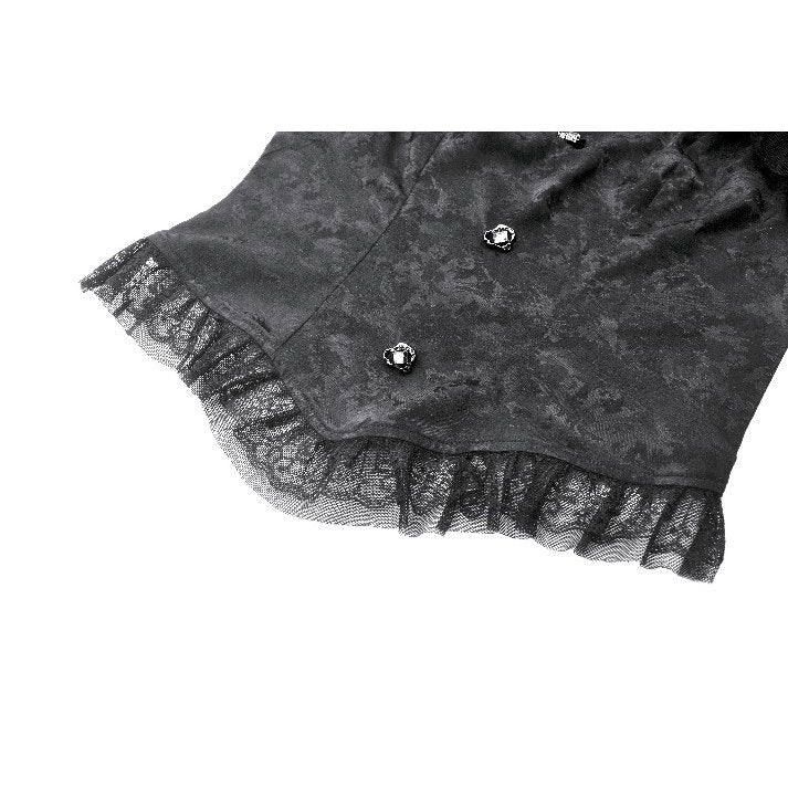 Dark in Love Seraphine Lace Shoulder Goth Top - DevilGothic DevilGothic