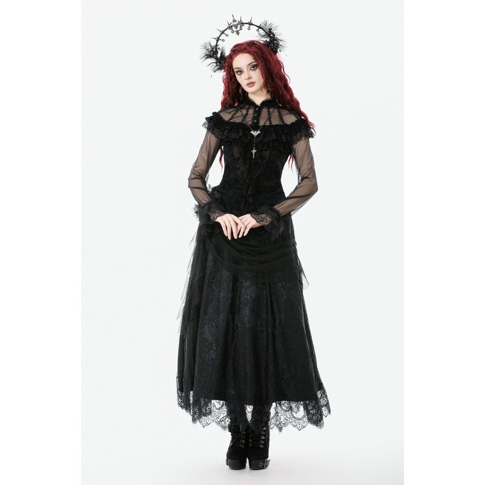Dark in Love Seraphina Gothic Blouse - DevilGothic DevilGothic