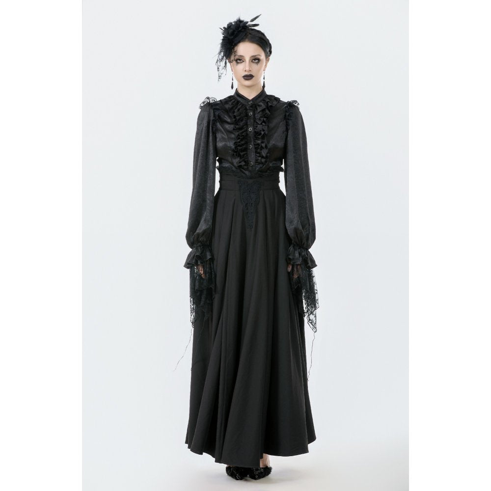 Dark in Love Gloria Floor-Length Corset Skirt - DevilGothic DevilGothic