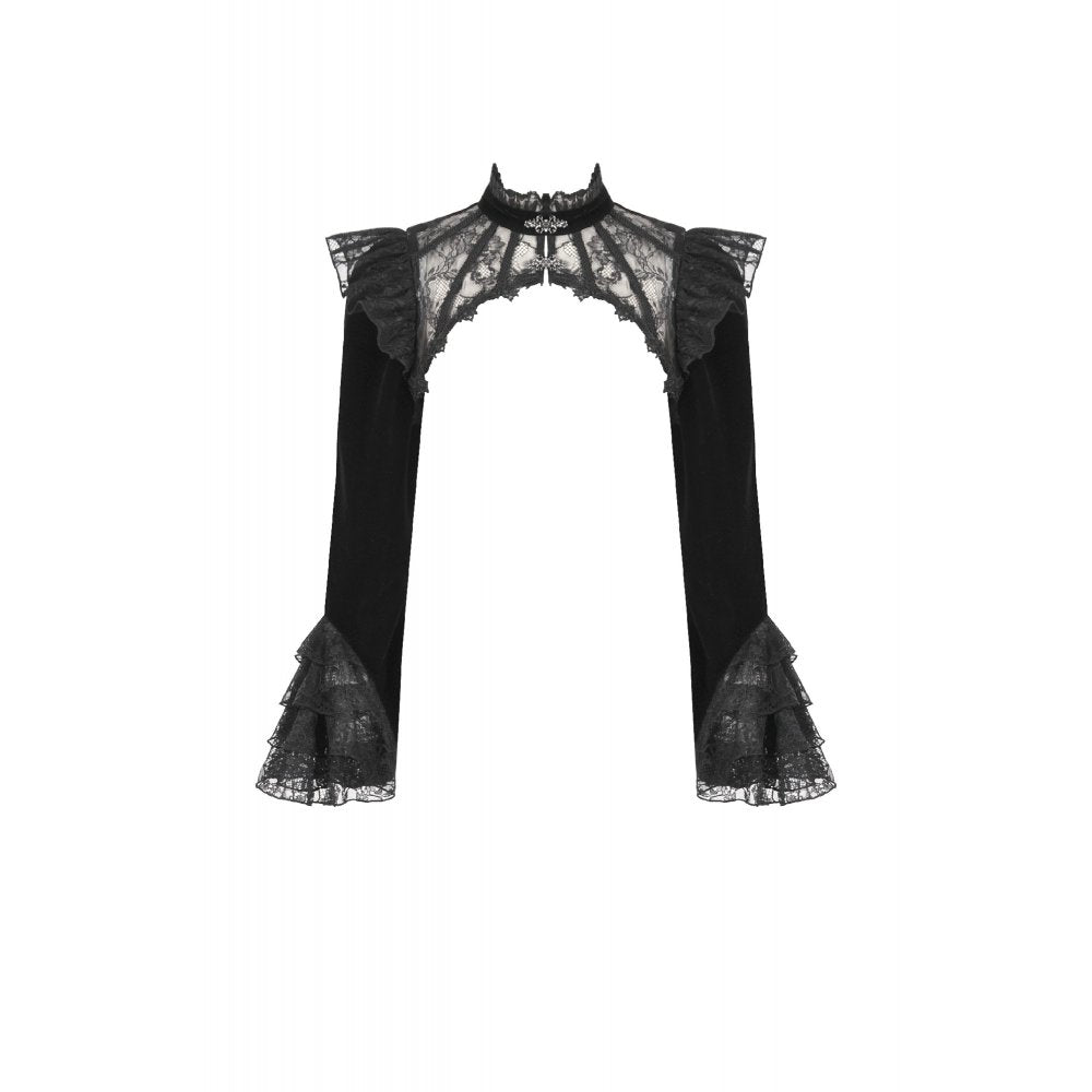 Dark in Love Erzebeth Lace Gothic Bolero Shrug - DevilGothic DevilGothic