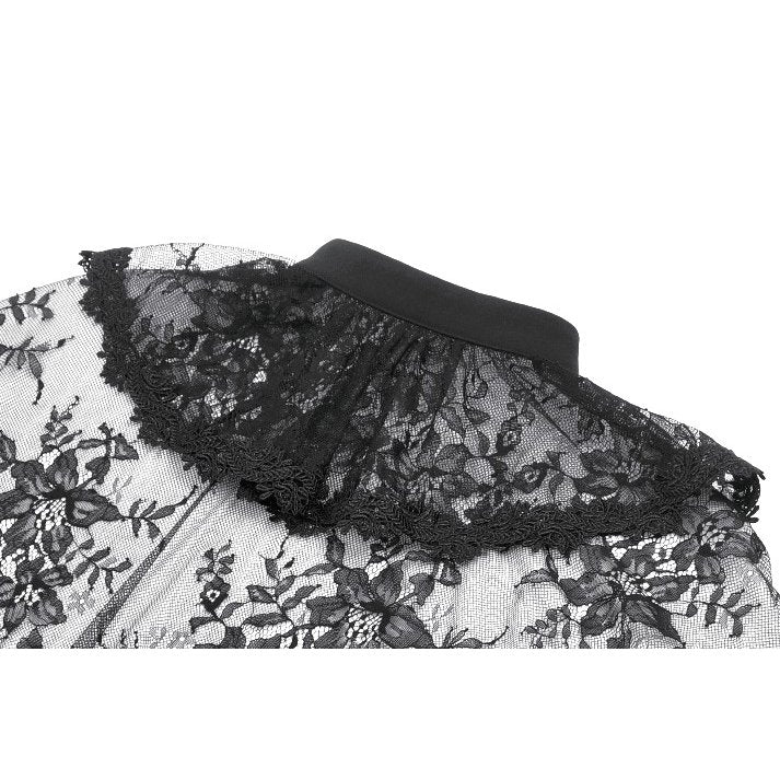 Dark in Love Bellatrix Lace Ruffle Capelet - DevilGothic DevilGothic