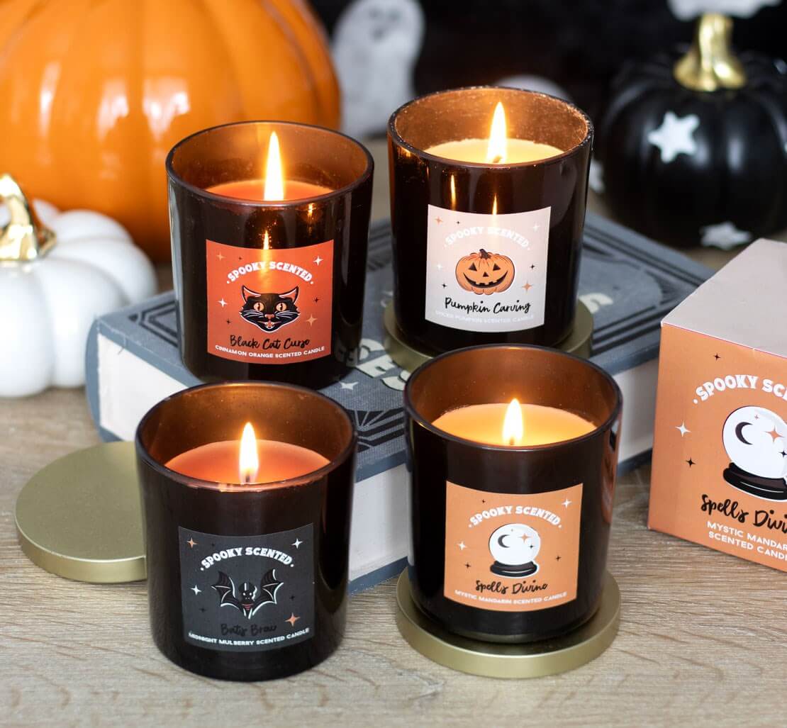Gothic Gifts Bats Brew Midnight Mulberry Candle - DevilGothic DevilGothic