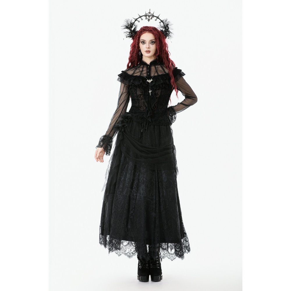 Dark in Love Seraphina Gothic Blouse - DevilGothic DevilGothic
