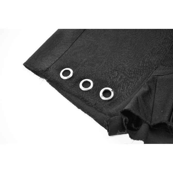 Dark in Love Gwen Pleated Garter Shorts - DevilGothic DevilGothic