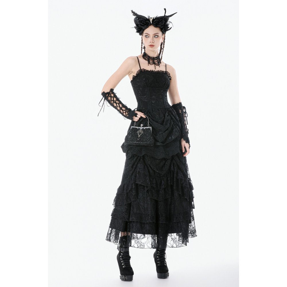 Dark In Love Celestine Vintage Beaded Gilded Evening Bag - DevilGothic DevilGothic
