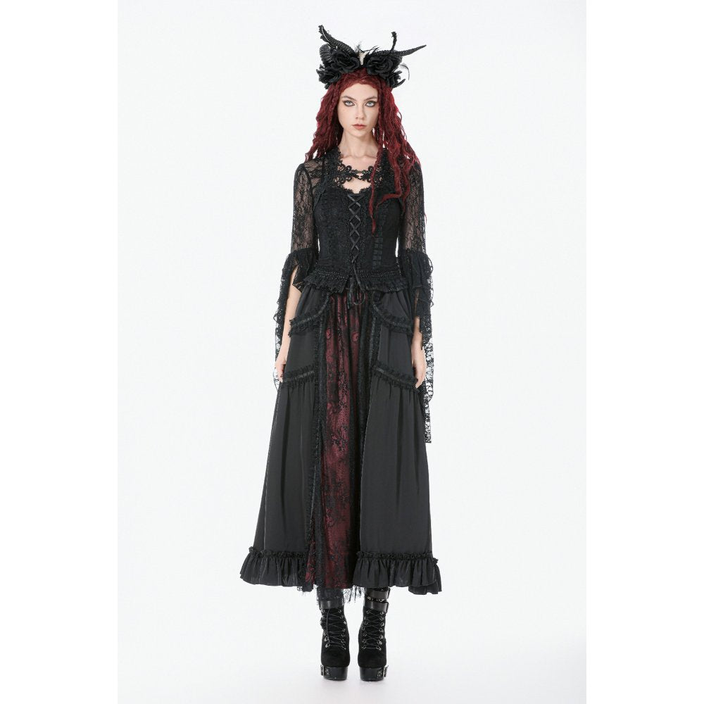 Dark In Love Lilith 3D Lace Bell Sleeve Cape - DevilGothic DevilGothic