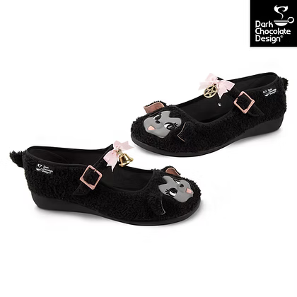 Chocolaticas® I Am The Black Sheep – Gothic Plush Mary Jane Flats - DevilGothic DevilGothic