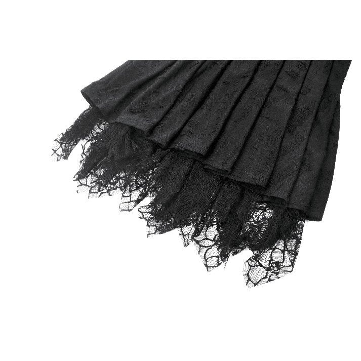 Dark in Love Mortalis Lace-Up Goth Dress in Black - DevilGothic DevilGothic