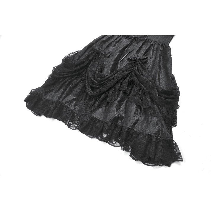 Dark in Love Shadow Lament Ruched Lolita Dress - DevilGothic DevilGothic