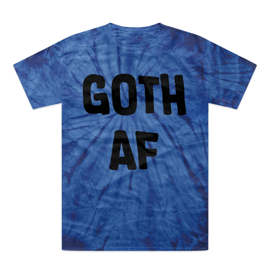 Goth AF Tonal Spider Tie-Dye T-Shirt - DevilGothic DevilGothic