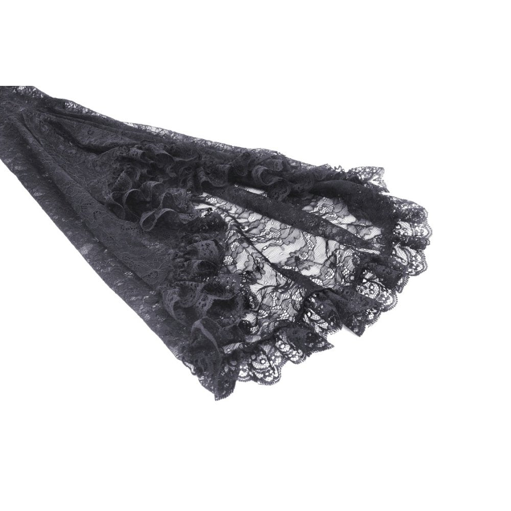Dark in Love Belladonna Lace Bell Sleeve Goth Shrug - DevilGothic DevilGothic