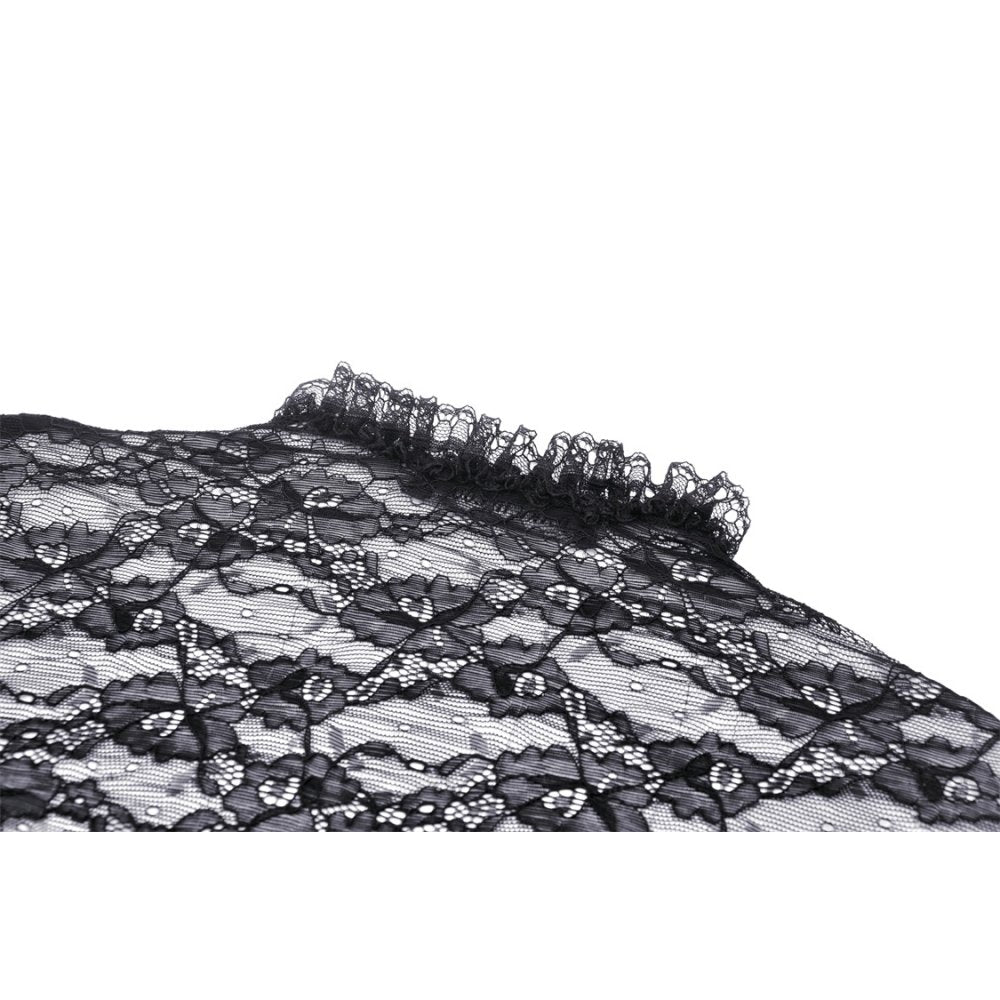 Dark in Love Belladonna Lace Bell Sleeve Goth Shrug - DevilGothic DevilGothic