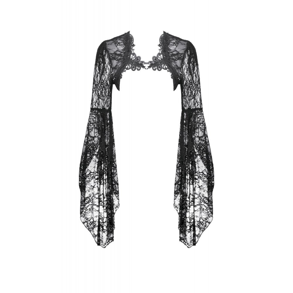 Dark In Love Lilith 3D Lace Bell Sleeve Cape - DevilGothic DevilGothic