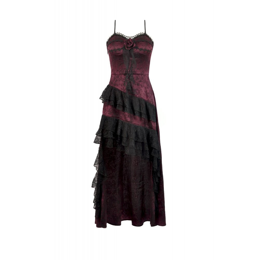 Dark in Love Belladonna Velvet Lace Dress - DevilGothic DevilGothic