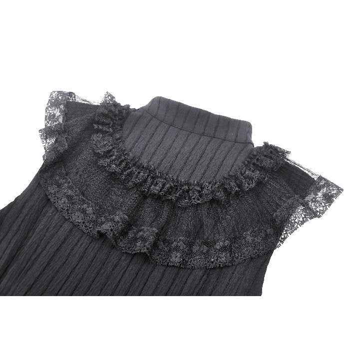 Dark in Love Diya Sleeveless Tiered Goth Dress