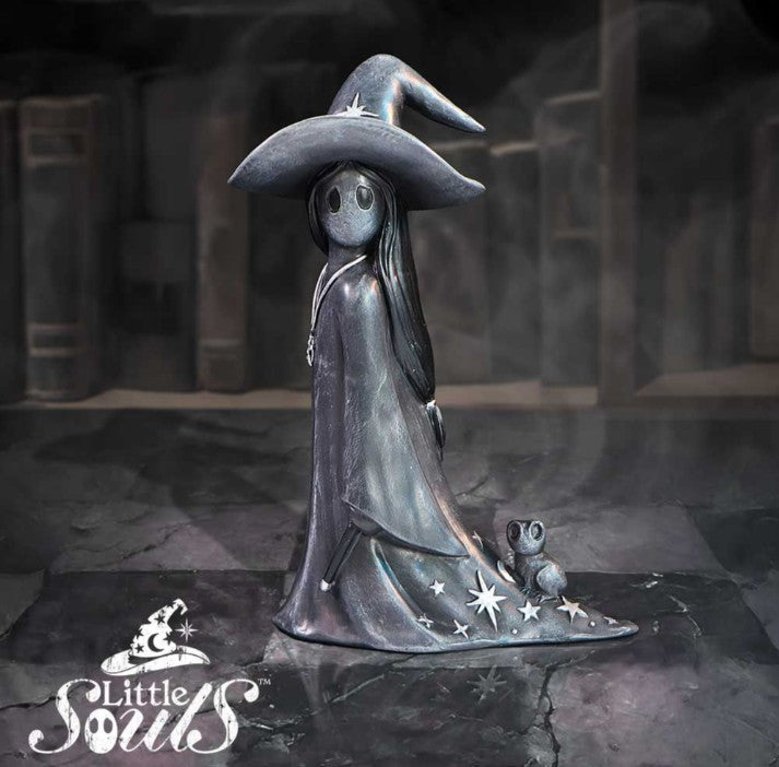 Nemesis Now Little Souls “Sparkle” Witch Figurine with Frog (11.5cm) - DevilGothic DevilGothic