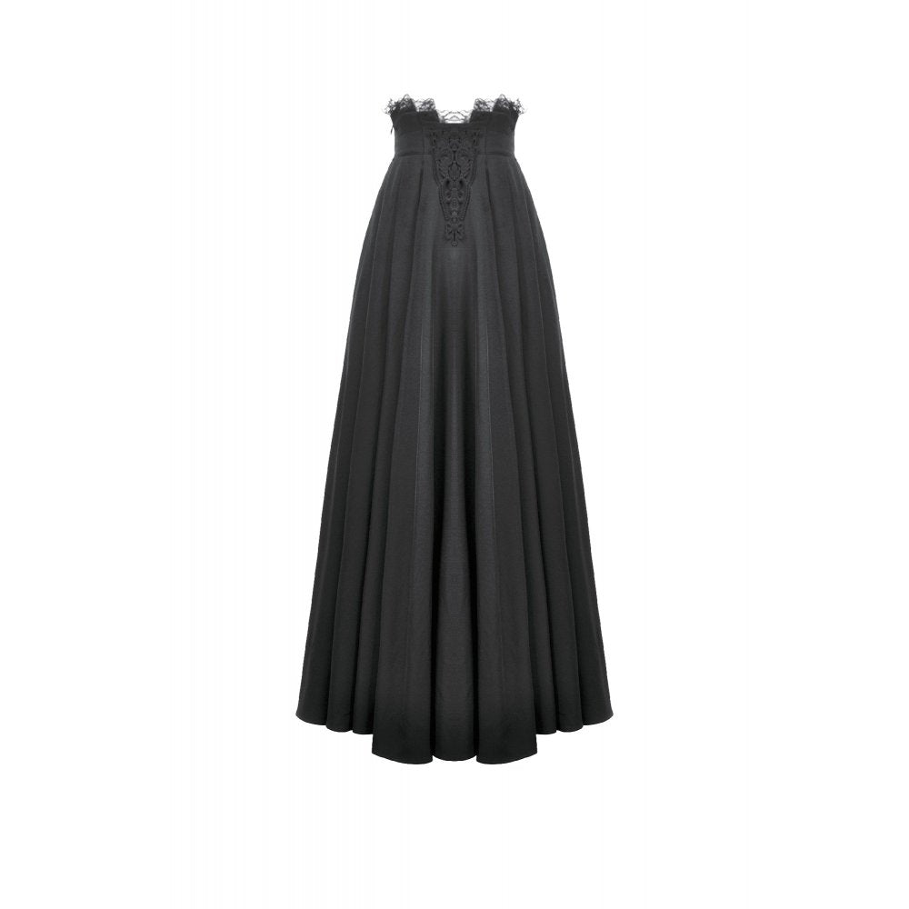 Dark in Love Gloria Floor-Length Corset Skirt - DevilGothic DevilGothic