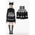 Dark in Love Hexa Layered Tartan Skirt - DevilGothic DevilGothic