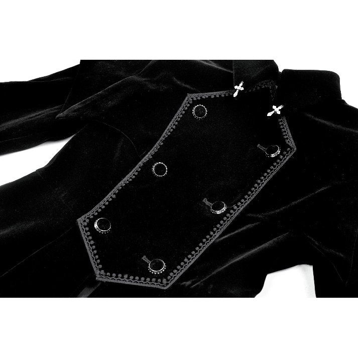 Dark in Love Lilith Officer Velvet Coat - DevilGothic DevilGothic