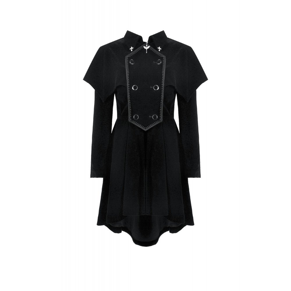 Dark in Love Lilith Officer Velvet Coat - DevilGothic DevilGothic