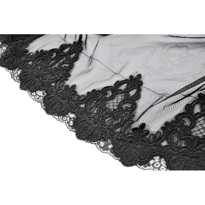 Dark in Love Bellatrix Gothic Embroidered Petticoat Skirt - DevilGothic DevilGothic