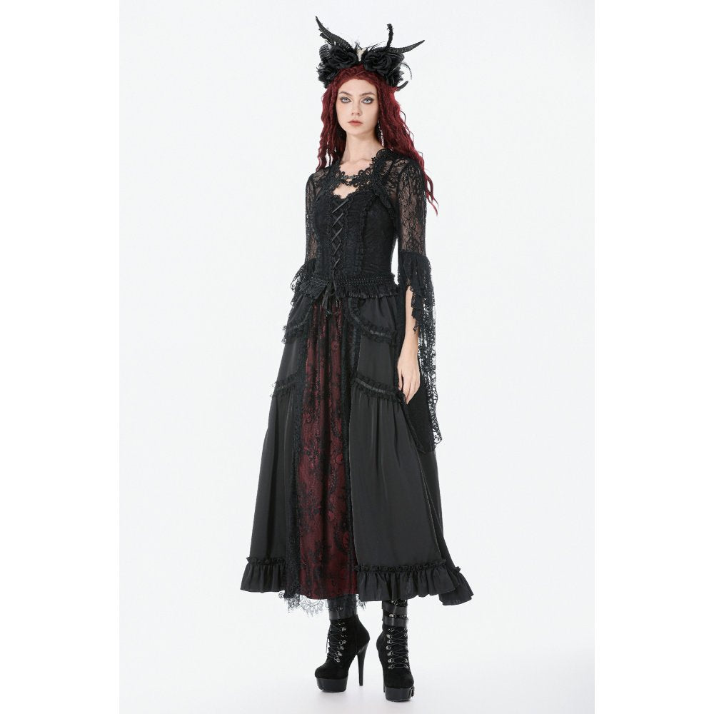 Dark In Love Lilith 3D Lace Bell Sleeve Cape - DevilGothic DevilGothic