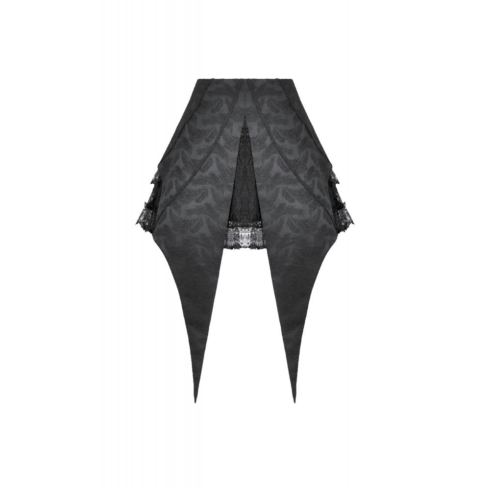 Dark in Love Thornspell Gothic Layered Lace Overskirt - DevilGothic DevilGothic