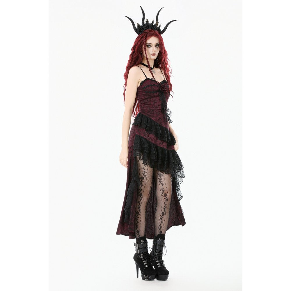 Dark in Love Belladonna Velvet Lace Dress - DevilGothic DevilGothic