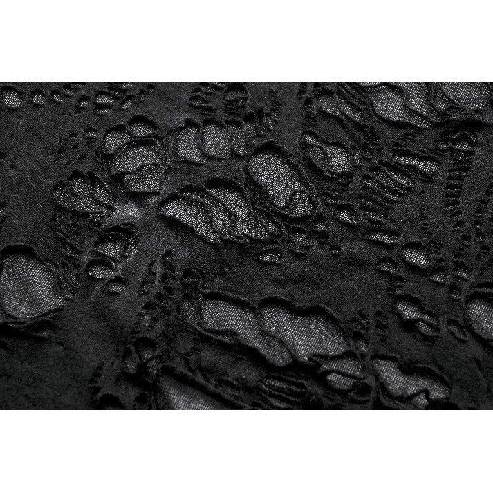 Dark in Love Nyx Distressed Shredded Hooded Poncho - DevilGothic DevilGothic