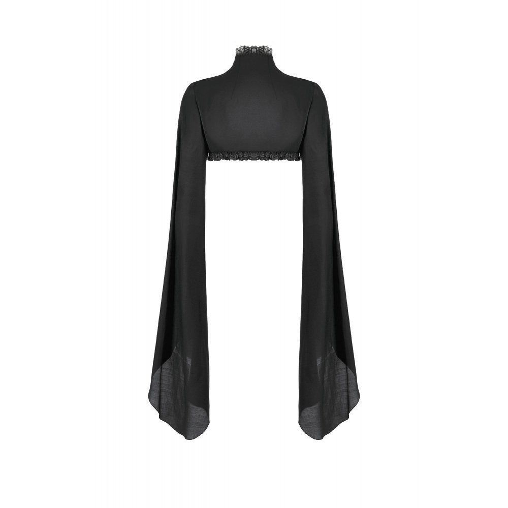 Dark in Love Erzsébet Dramatic Lace Gothic Cape Shrug - DevilGothic DevilGothic