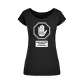 Do Not Disturb Wide Neck Womens T-Shirt - DevilGothic DevilGothic