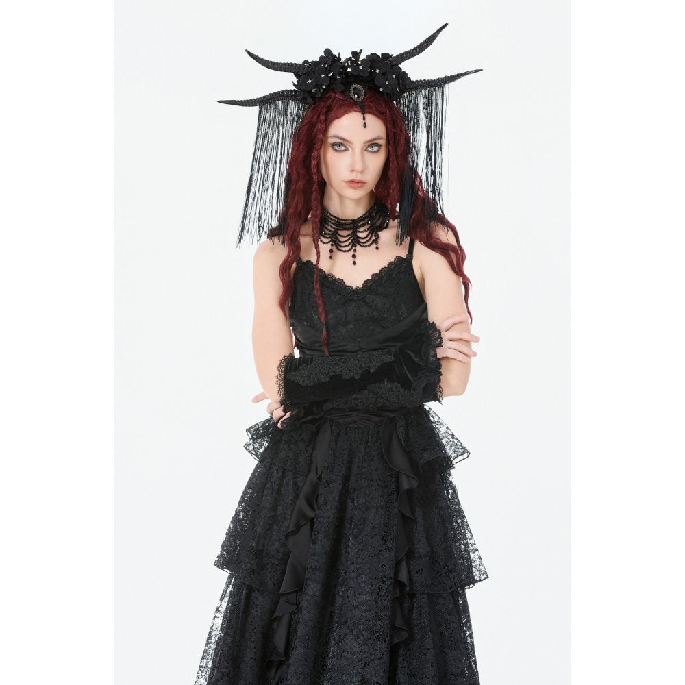 Dark in Love Lillian Victorian Lace Arm Warmers - DevilGothic DevilGothic