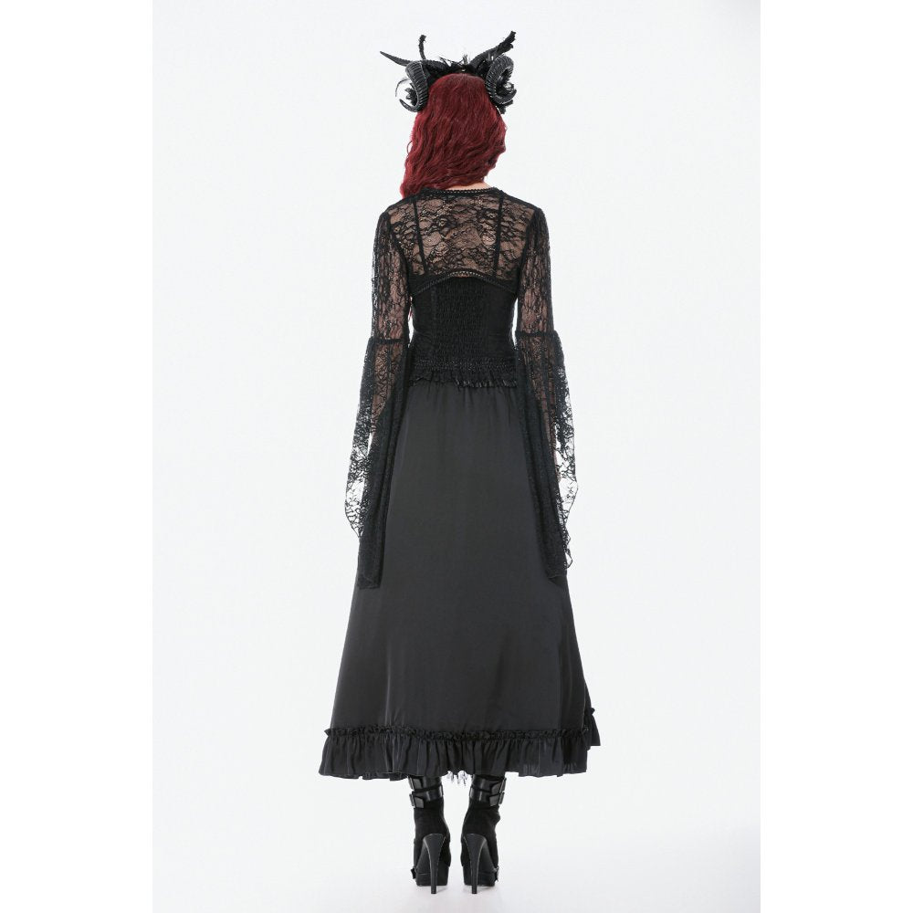 Dark In Love Lilith 3D Lace Bell Sleeve Cape - DevilGothic DevilGothic