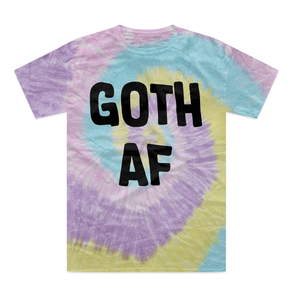 Goth AF Tie-Dye T-Shirt - DevilGothic DevilGothic