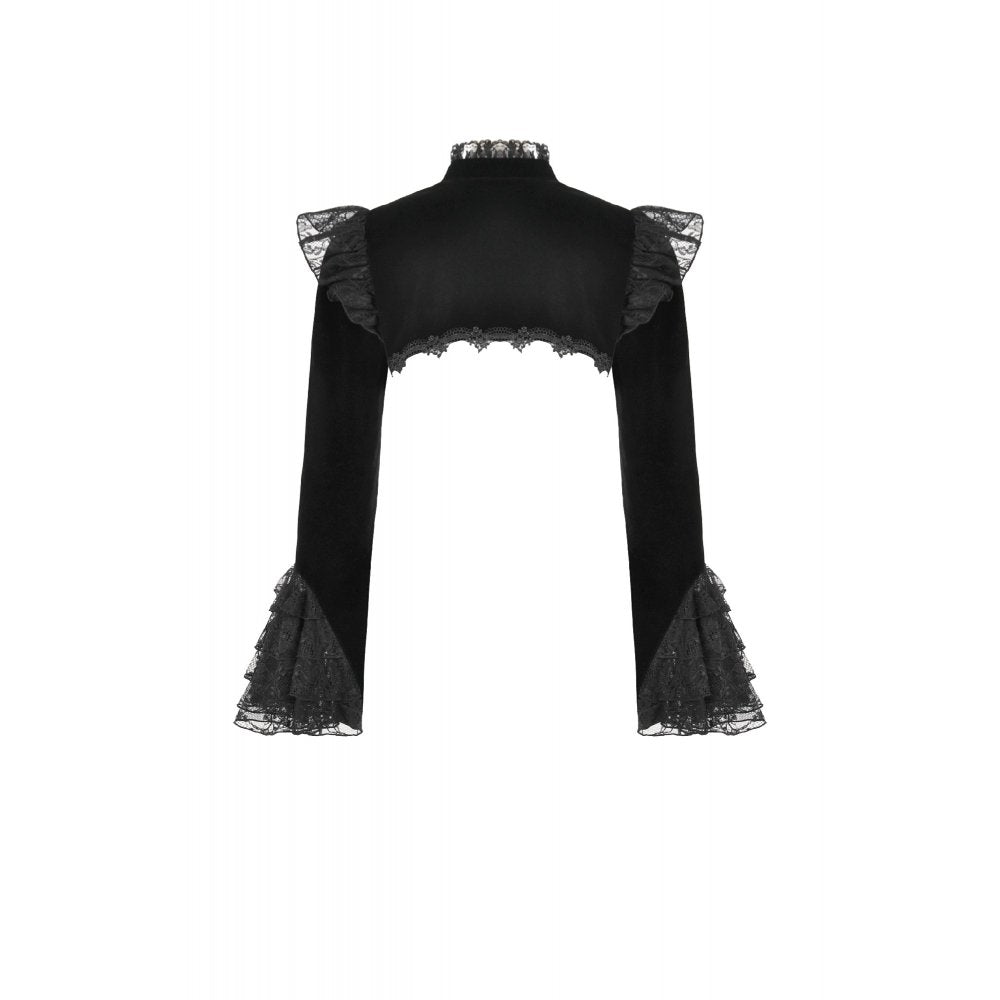 Dark in Love Erzebeth Lace Gothic Bolero Shrug - DevilGothic DevilGothic