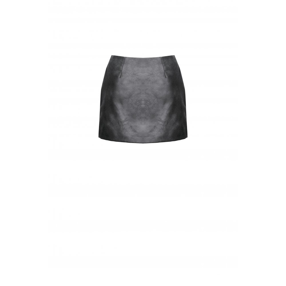 Dark in Love Chaos Reign Faux Leather Goth Mini Skirt in Black - DevilGothic DevilGothic