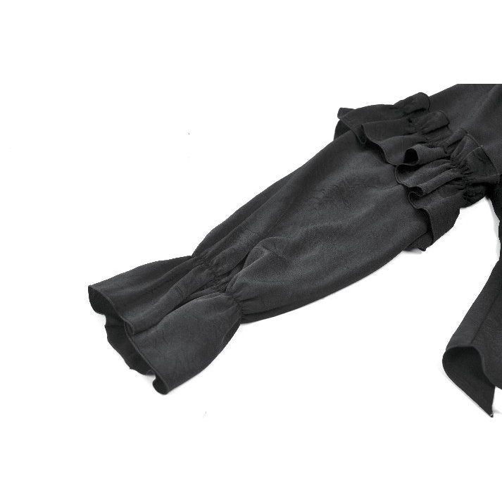 Dark in Love Bellatrix Frill Blouse - DevilGothic DevilGothic