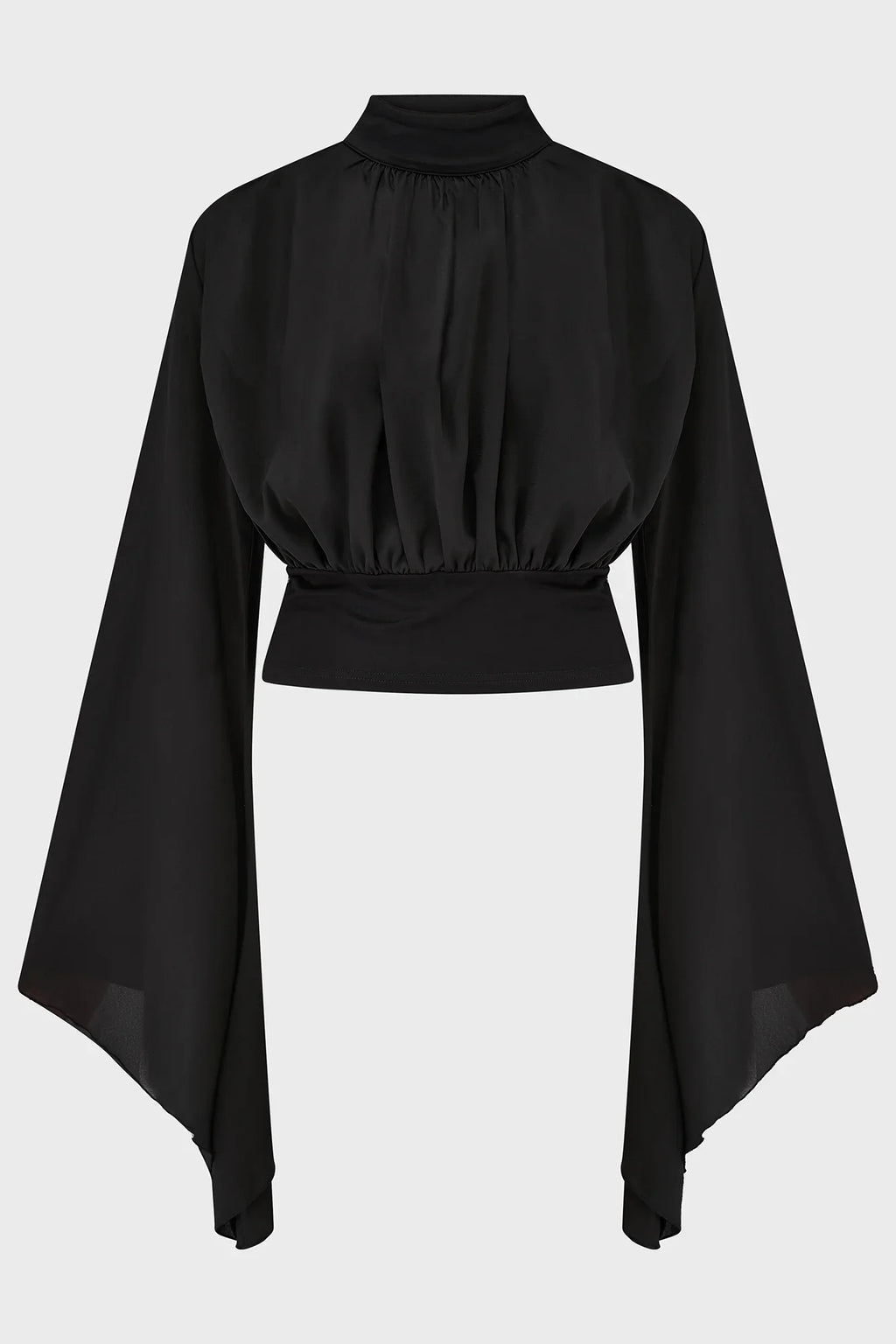 Killstar Astralune High Neck Flared Sleeve Top - DevilGothic DevilGothic