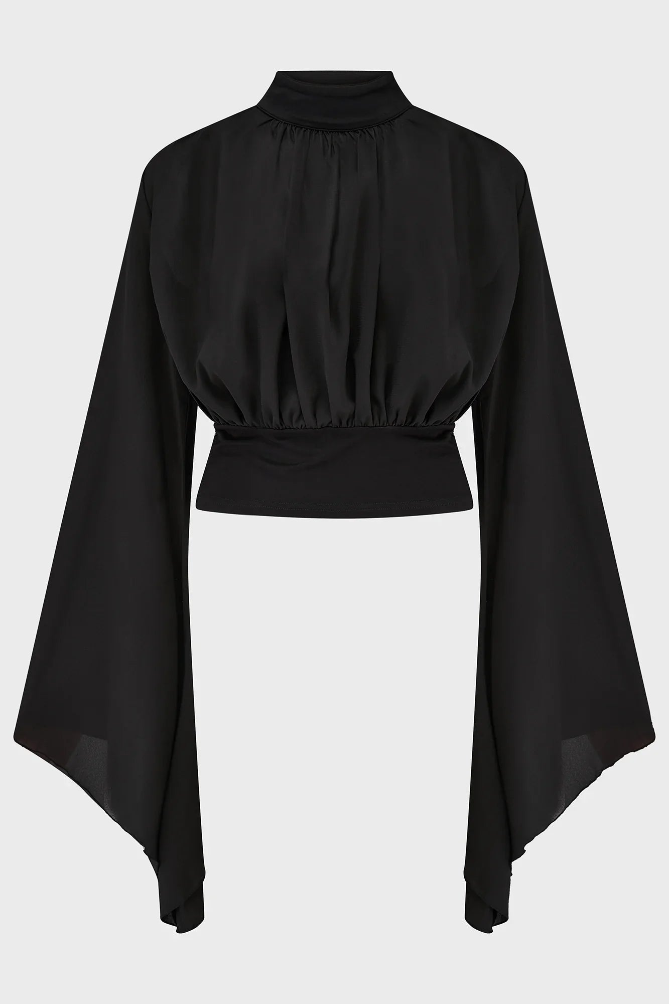 Killstar Astralune High Neck Flared Sleeve Top - DevilGothic DevilGothic