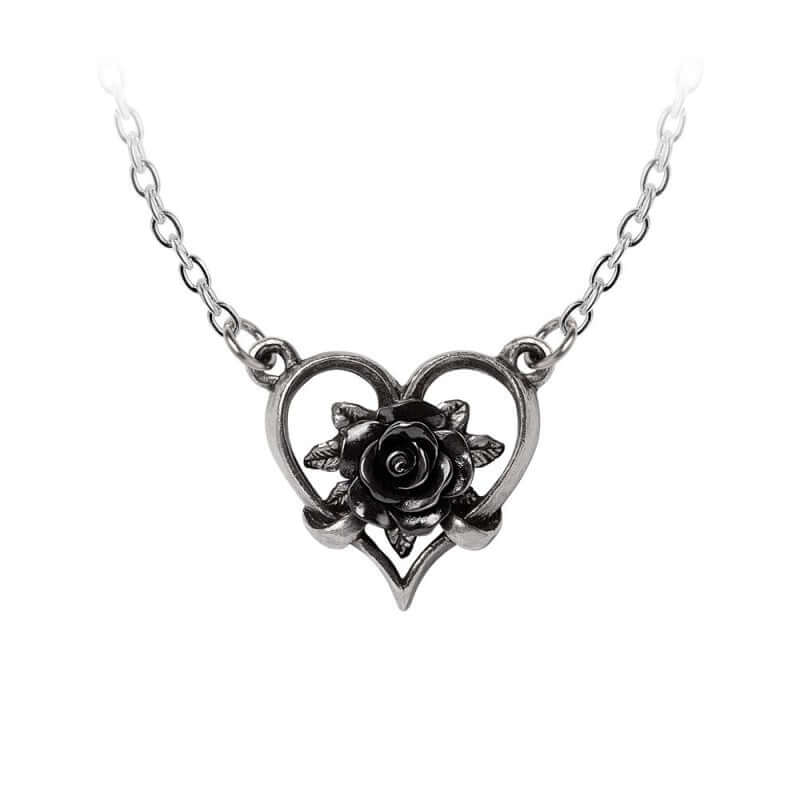 Alchemy Gothic Heart of Blackness Necklace - DevilGothic DevilGothic