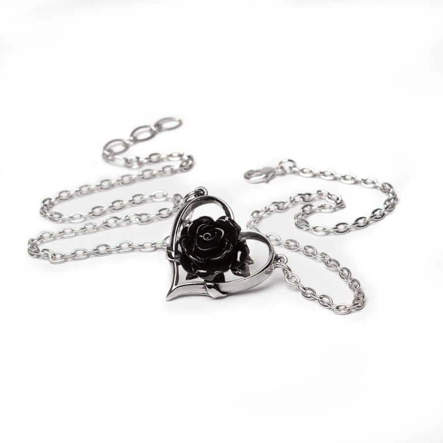Alchemy Gothic Heart of Blackness Necklace - DevilGothic DevilGothic