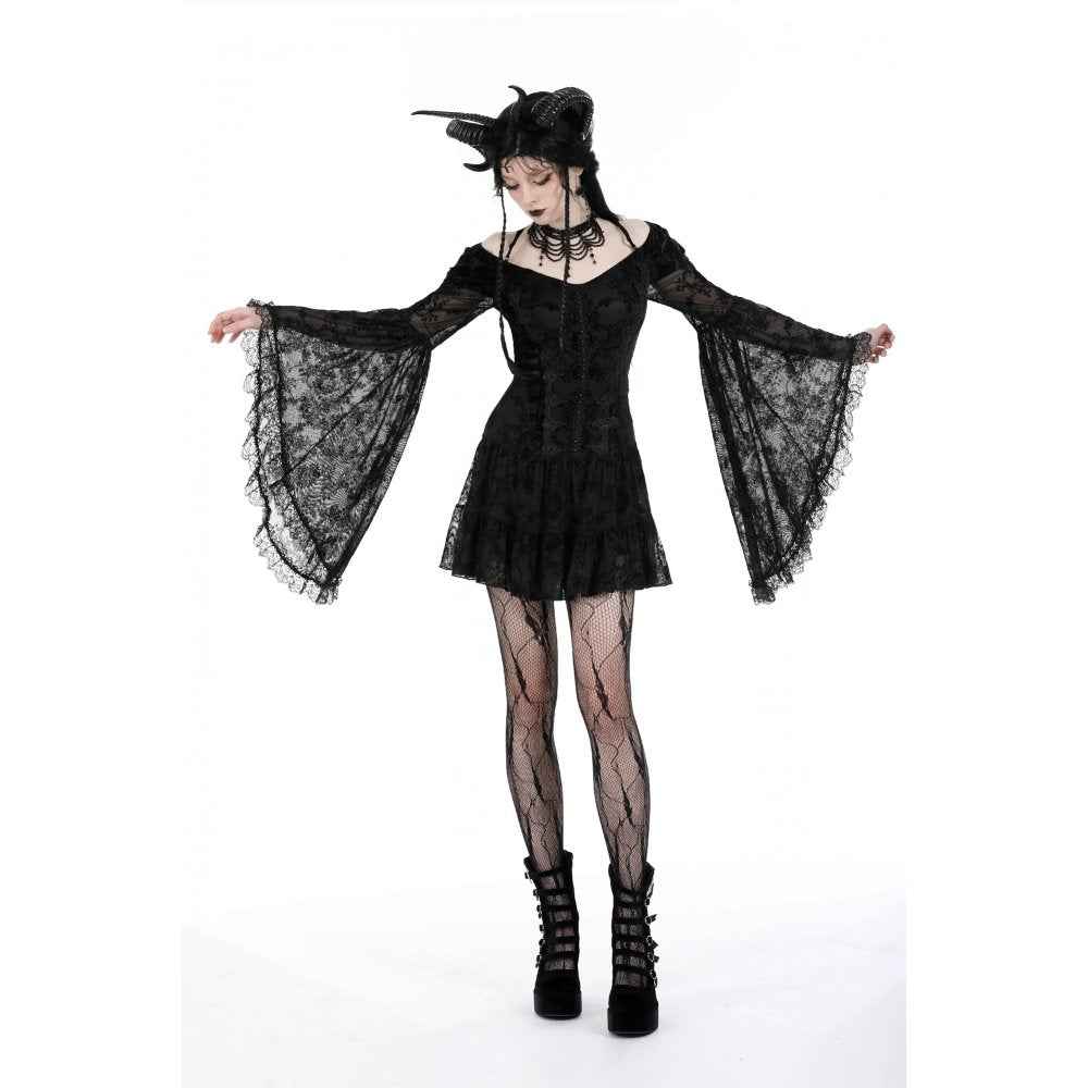 Dark In Love Alora Lace Off Shoulder Dress﻿