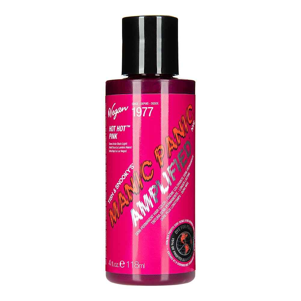 Amplified Manic Panic Semi Permanent Hair Colour EU Formula - Hot Hot Pink